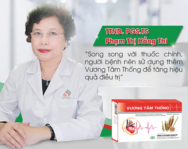 PGS. TS Phạm Thị Hồng Thi khuyên dùng Vương Tâm Thống sau đặt stent mạch vành