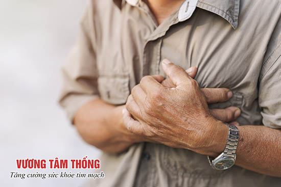 Đau ngực do bệnh mạch vành từng khiến bố anh Lam sống trong thấp thỏm, lo âu